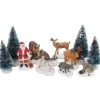 VBS Miniaturen|Dekofiguren & -Objekte>Miniaturen-Set "Weihnachten im Wald"