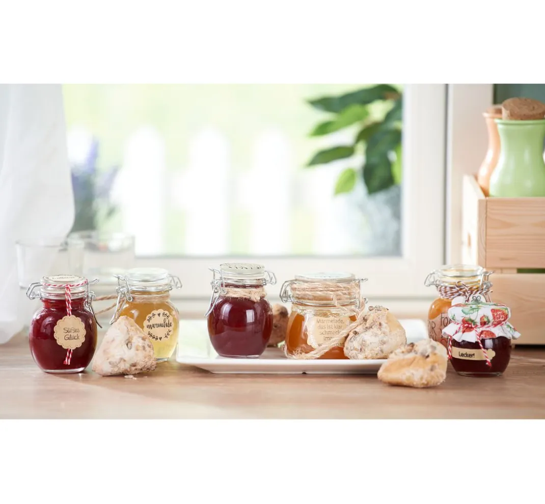 VBS Glasgravur|Glas- & Porzellanmalerei>Mini-Bügelglas, bauchig, 6 Stück