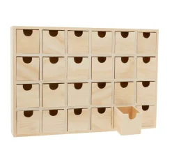 VBS Décopatch|Brandmalerei>Mini-Kommode / Adventskalender mit 24 Schüben