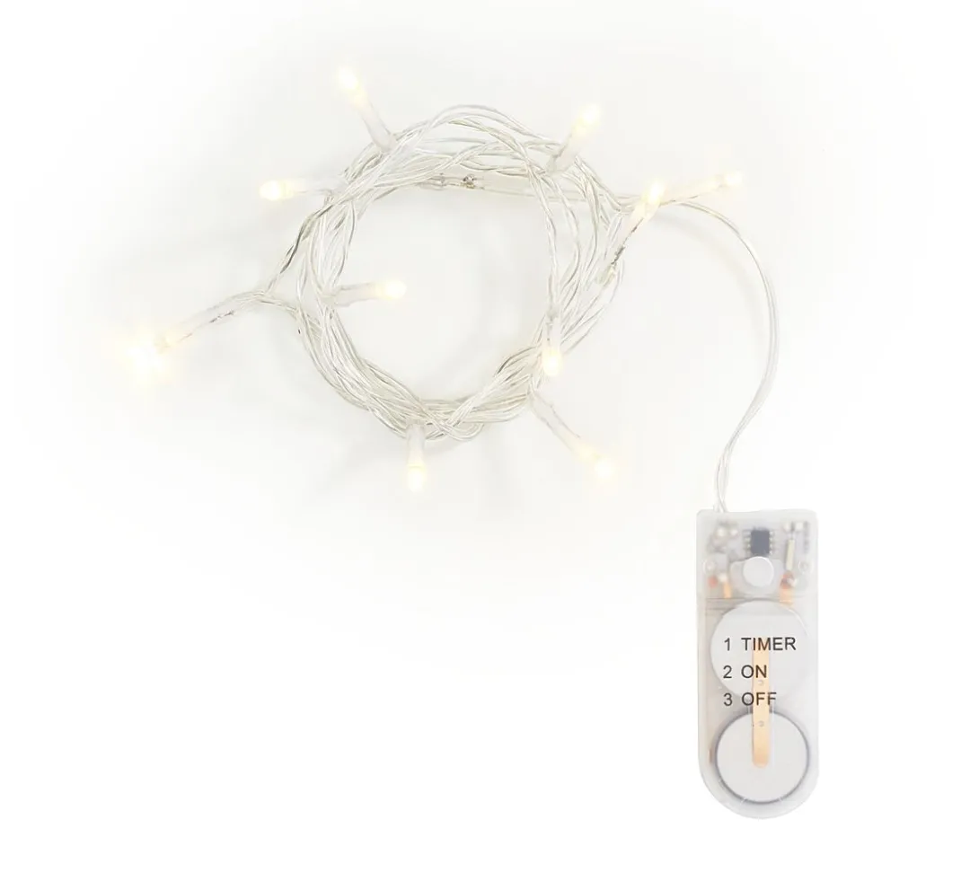 VBS XXL Lichterketten>VBS Mini-LED-Lichterketten mit Timer, 10 Stück