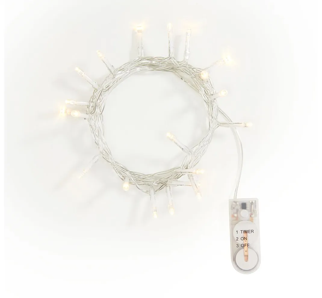 VBS XXL Lichterketten>VBS Mini-LED-Lichterketten mit Timer, 10 Stück