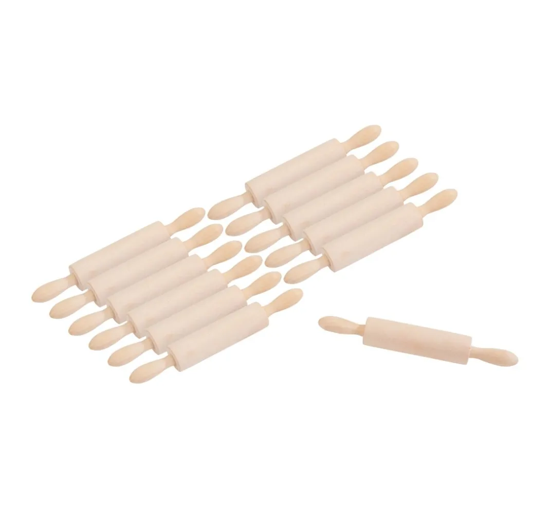 VBS XXL Backen|Miniaturen>VBS Mini-Nudelholz, 12 Stück, L 13,5 cm