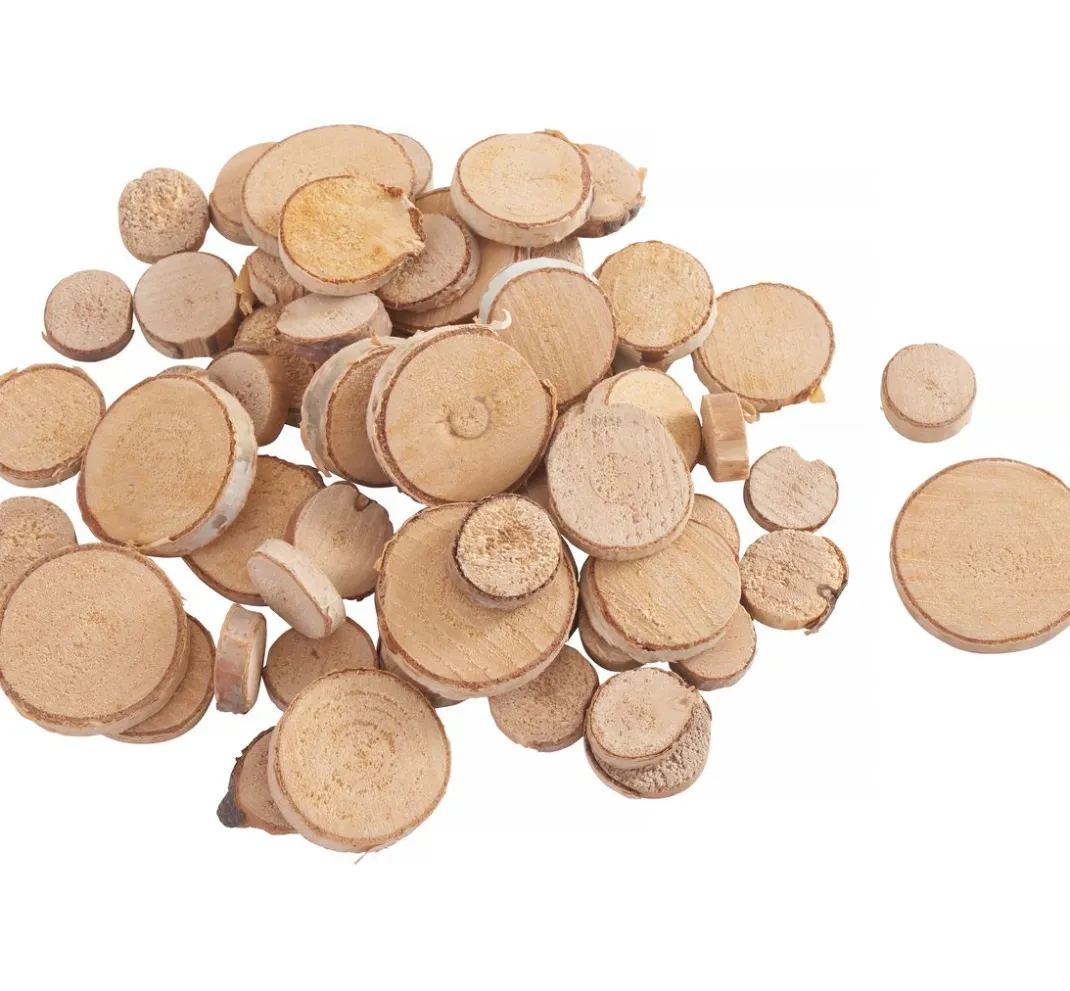 VBS Rindenartikel|Naturmaterialien>Mini-Rindenscheiben "Rund"