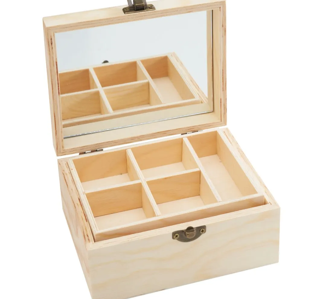VBS Schmuckkästchen & Schmuckständer|Holz, Mdf & Pappmaché>Mini-Schmuckkästchen