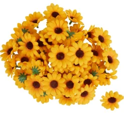 VBS Blumen|Streuteile>Mini-Sonnenblumen Blüte, ca. Ø 4 cm, 50 Stück