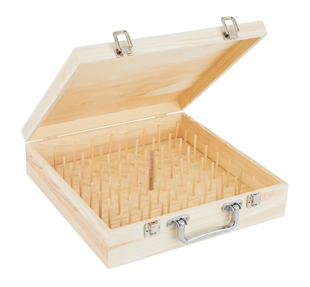 VBS Sticken|Nähkästen>Nähgarn Holzkoffer