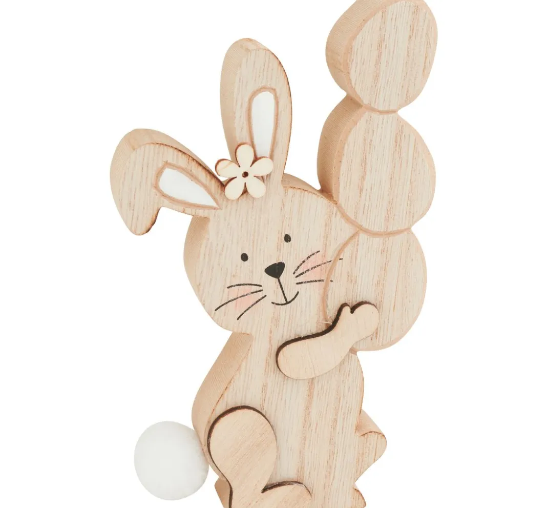 VBS Dekofiguren & -Objekte|Holz, Mdf & Pappmaché>Osterhase "Lotti"