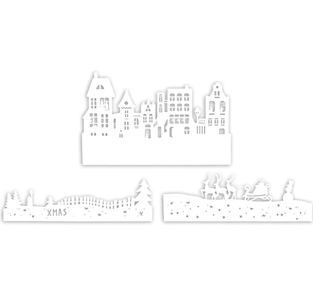 VBS Weiteres|Weiteres>Papier-Silhouette "Weihnachtsdorf"