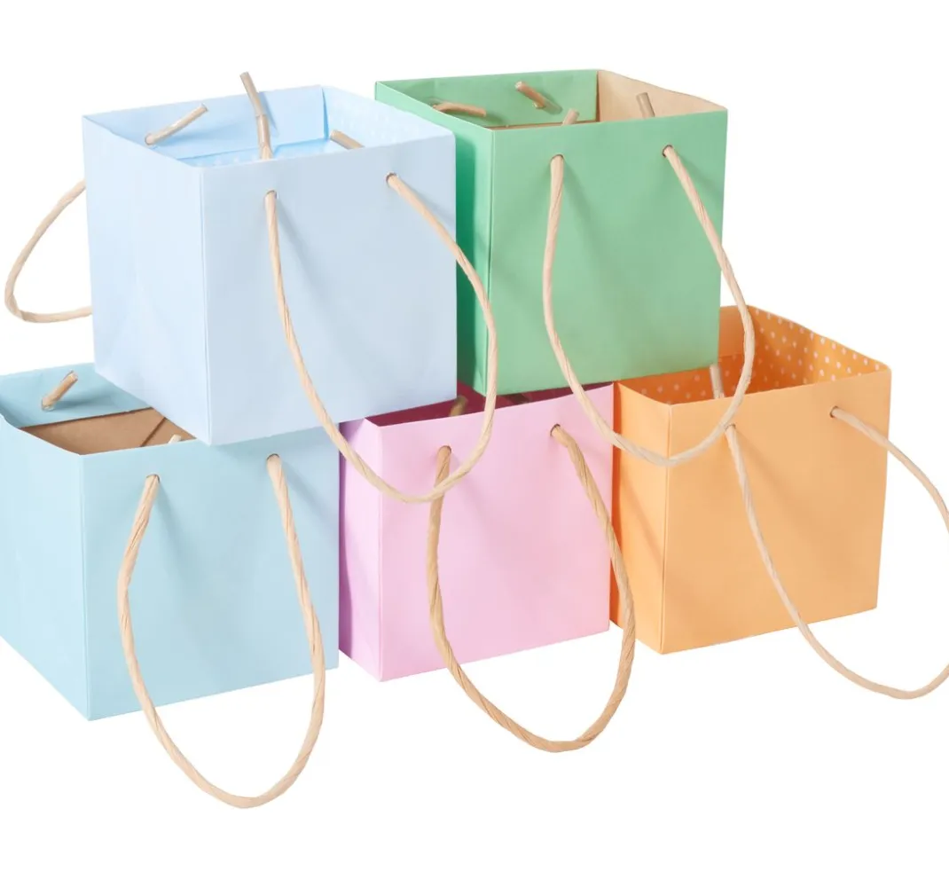 VBS Tüten & Anhänger|Tüten & Anhänger>Papiertüten "Pastell", 5er-Set
