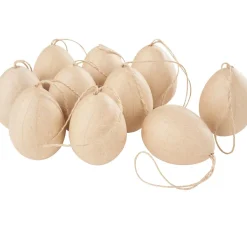 Kinder VBS Holz|Holz, Mdf & Pappmaché>Pappmaché-Eier, 10 Stück