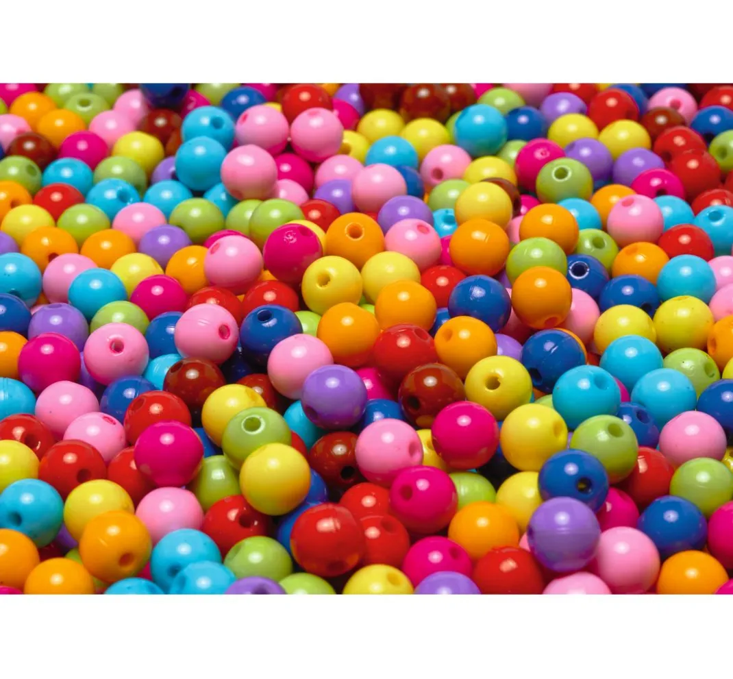 Kinder VBS XXL Perlen|Acrylperlen>VBS Perlen "Multicolor-Opak", 500 g