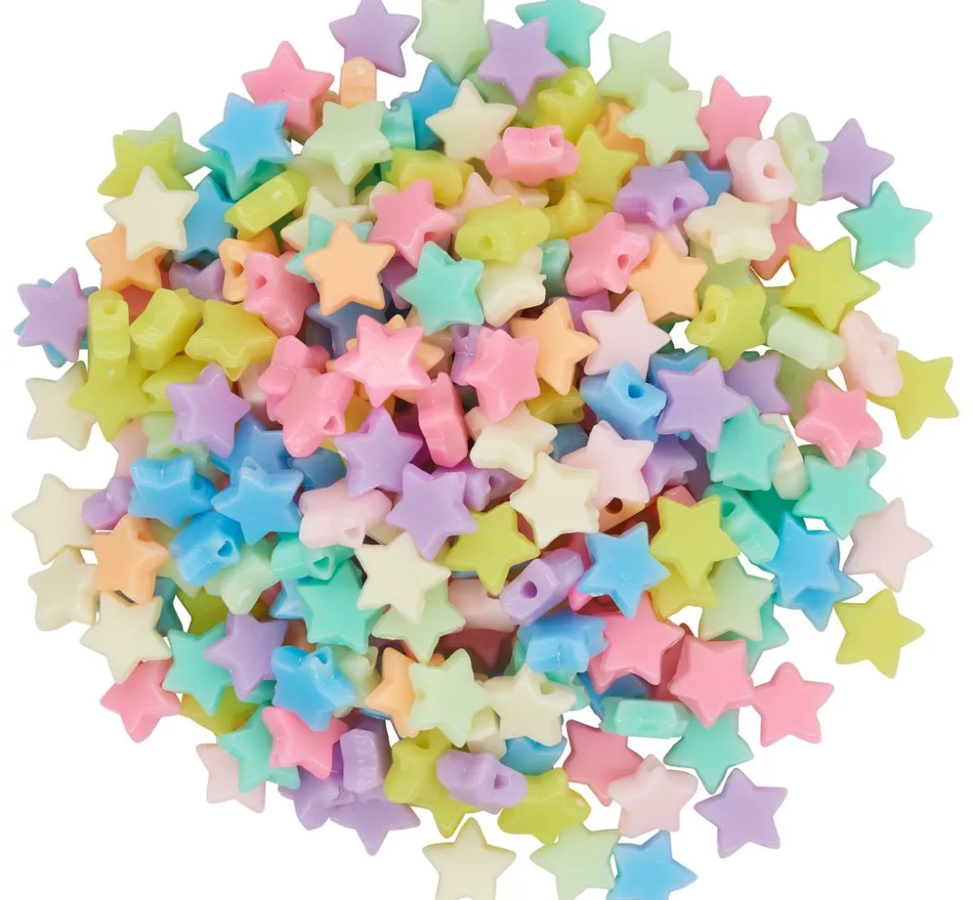Kinder VBS Perlen|Acrylperlen>Perlen "Sterne", 40 g