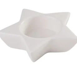 VBS Glas & Porzellan>Porzellan-Teelichthalter "Stern"