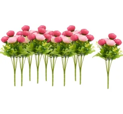 VBS XXL Blumen>VBS Ranunkel, künstlich, Rosa, ca. 28 cm, 10 Stück