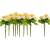 VBS XXL Blumen>VBS Ranunkel, künstlich, Weiß/Gelb, ca. 28 cm, 10 Stück