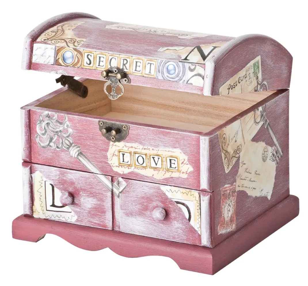 VBS Serviettentechnik|Decoupage>Runddeckeltruhe