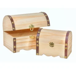 VBS Decoupage|Décopatch>Runddeckeltruhe mit Beschlag, 2er-Set