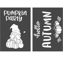 VBS Schablonieren|Malschablonen>Schablonen-Set "Autumn & Pumpkin", A4