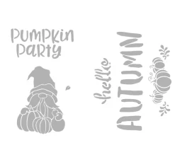 VBS Schablonieren|Malschablonen>Schablonen-Set "Autumn & Pumpkin", A4