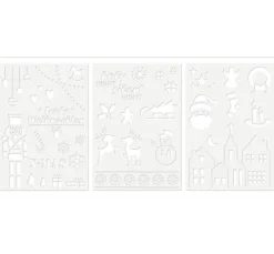 VBS Schablonieren|Malschablonen>Schablonen-Set "Frohe Weihnachten"