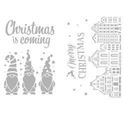VBS Schablonieren|Malschablonen>Schablonen-Set "Merry Christmas", A4