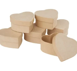 Kinder VBS Holz|Decoupage>Schachtel "Herz", 6 Stück