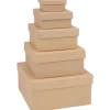 VBS Serviettentechnik|Decoupage>Schachteln "Quadrat", 5er-Set