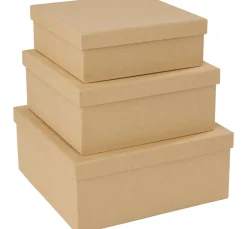 VBS Schachteln & Boxen|Schachteln>Schachteln "Quadrat", 3er-Set