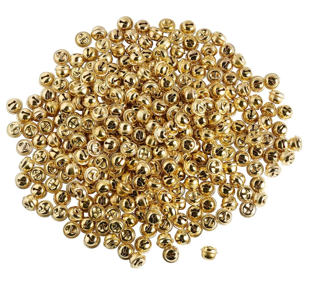 VBS XXL Schellen|Bastelzubehör>VBS Schellen "Gold", 300 Stück, Ø 13 mm
