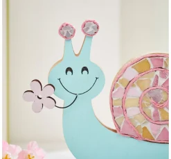 VBS Dekofiguren & -Objekte|Holz, Mdf & Pappmaché>Schnecken "Sunny und Flower"