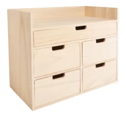 VBS Serviettentechnik|Decoupage>Schreibtisch-Organizer Schubladenbox mit Ablage