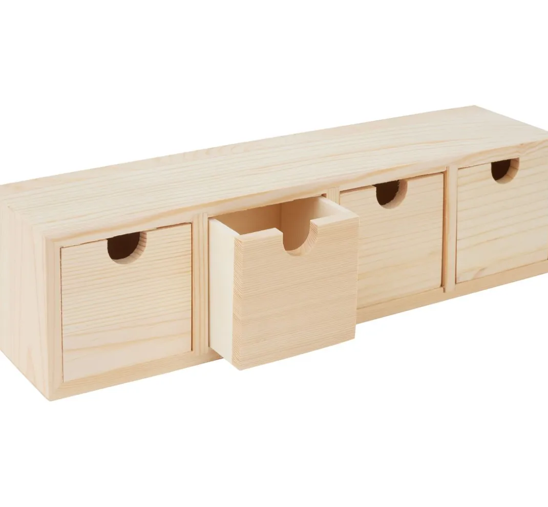 VBS Serviettentechnik|Décopatch>Schubladenbox mit 4 Schüben