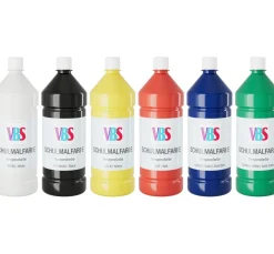 Kinder VBS Bastelfarbe|Farbsets>Schulmalfarbe, 6er-Set