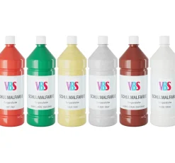 Kinder VBS Bastelfarbe|Farbsets>Schulmalfarbe, 6er-Set