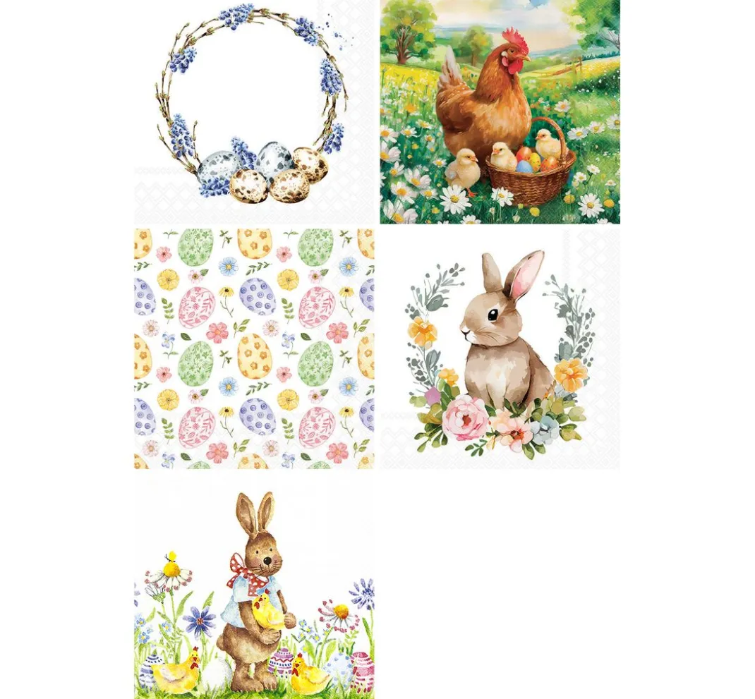 VBS Serviettentechnik|Ostern>Servietten-Set "Easter Time"
