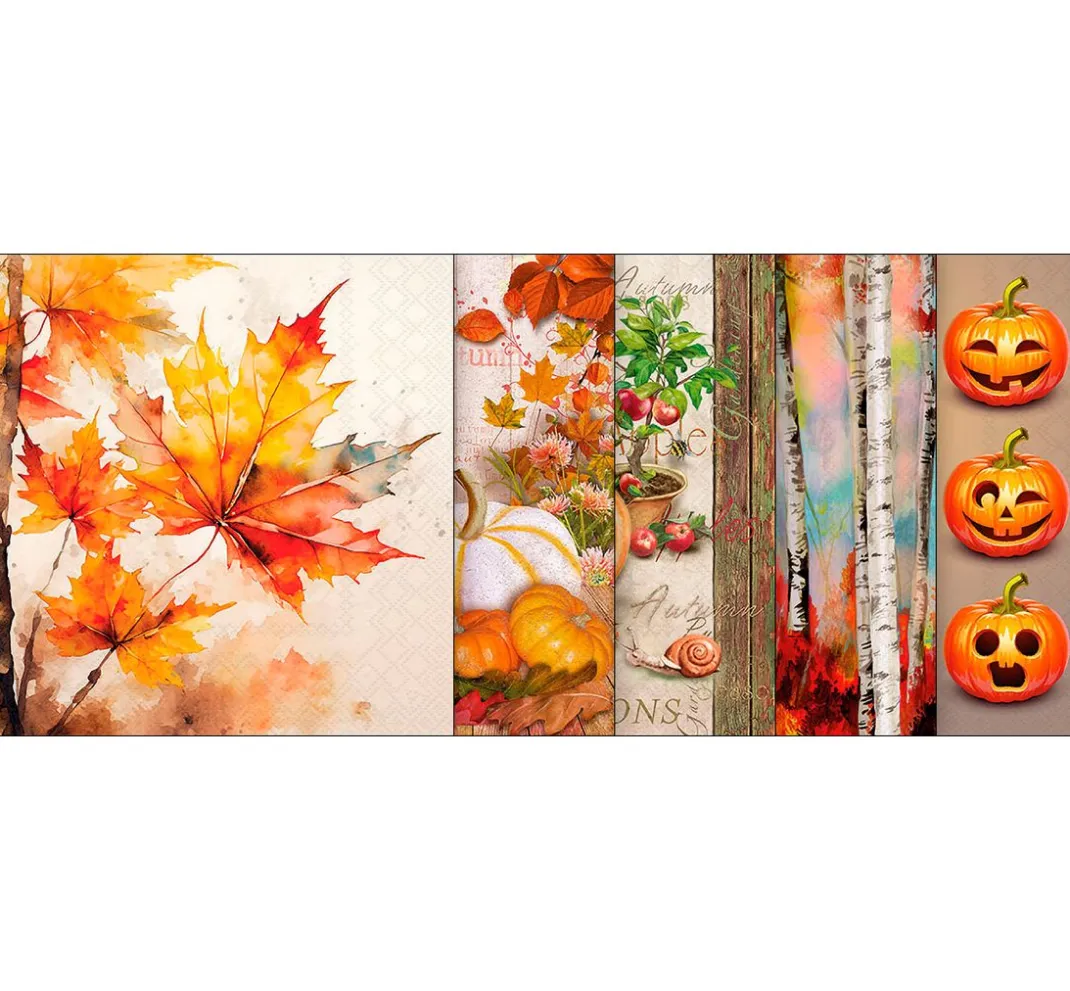 VBS Serviettentechnik|Herbst>Servietten-Set "Herbstklassiker"