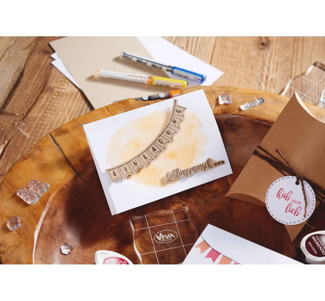VBS Scrapbooking|Kartengestaltung>Silikonstempel "Hugs and kisses"