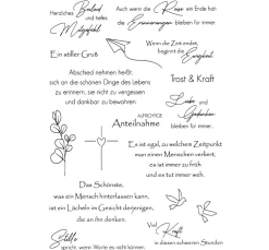 VBS Stempel & Zubehör|Scrapbooking>Silikonstempel "Kondolenz"