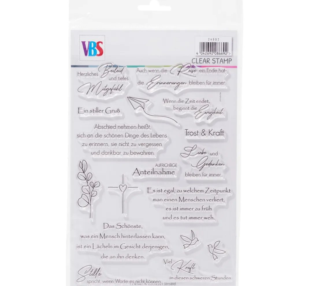 VBS Stempel & Zubehör|Scrapbooking>Silikonstempel "Kondolenz"