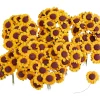 VBS Blumen|Streuteile>Sonnenblume aus Papier mit Draht