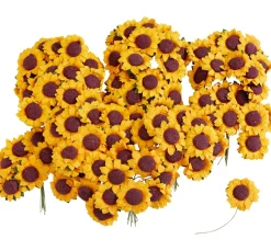 VBS Blumen|Streuteile>Sonnenblume aus Papier mit Draht