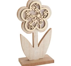 VBS Dekofiguren & -Objekte|Holz, Mdf & Pappmaché>Standblume mit LED