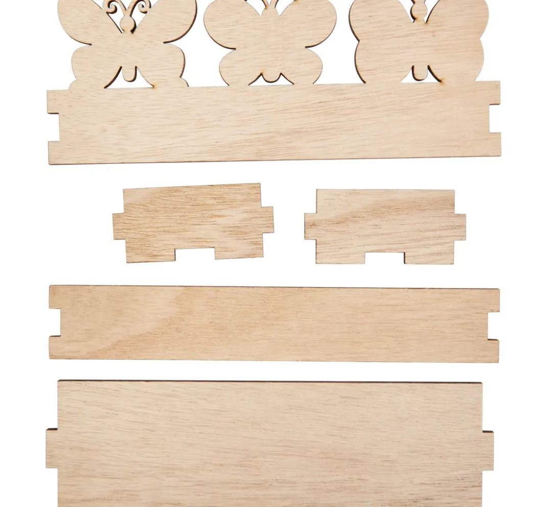 VBS Gefäße|Holz, Mdf & Pappmaché>Steckbausatz Schmetterlingsbox