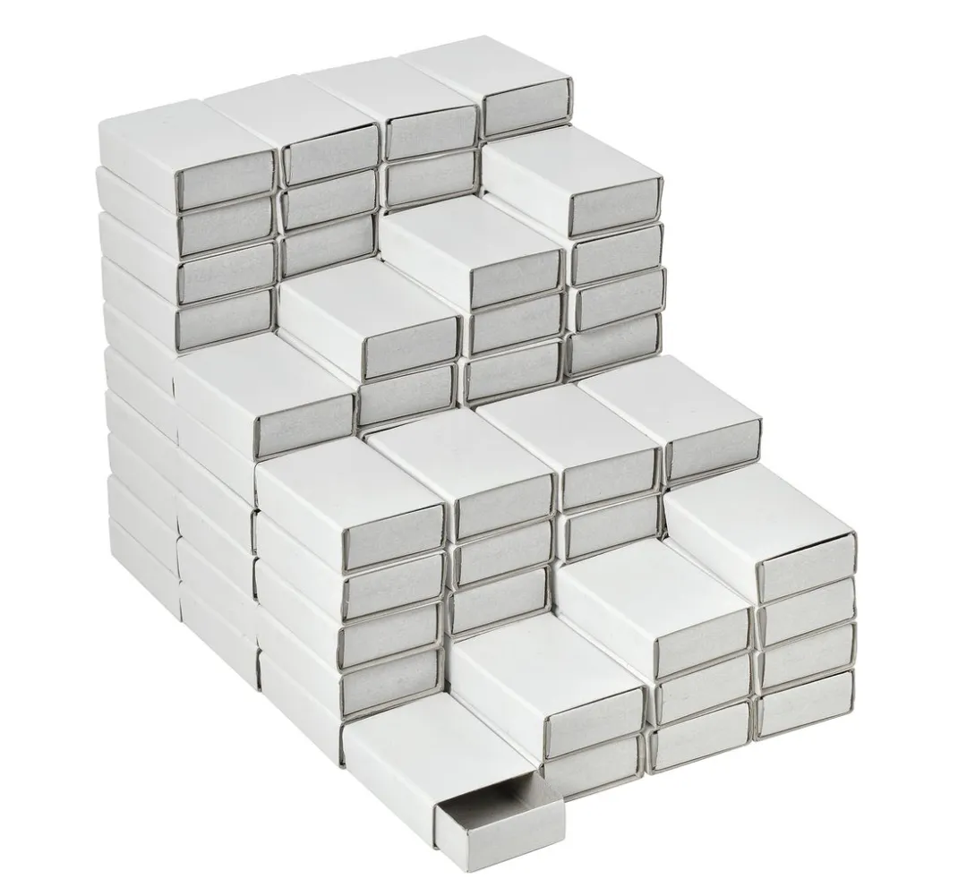 Kinder VBS XXL Papier|Schachteln & Boxen>VBS Streichholzschachteln "Weiß", 5 cm, 100 Stück