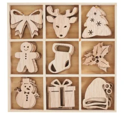 VBS Streuteile>Streuteile "Snowy" in Holzbox