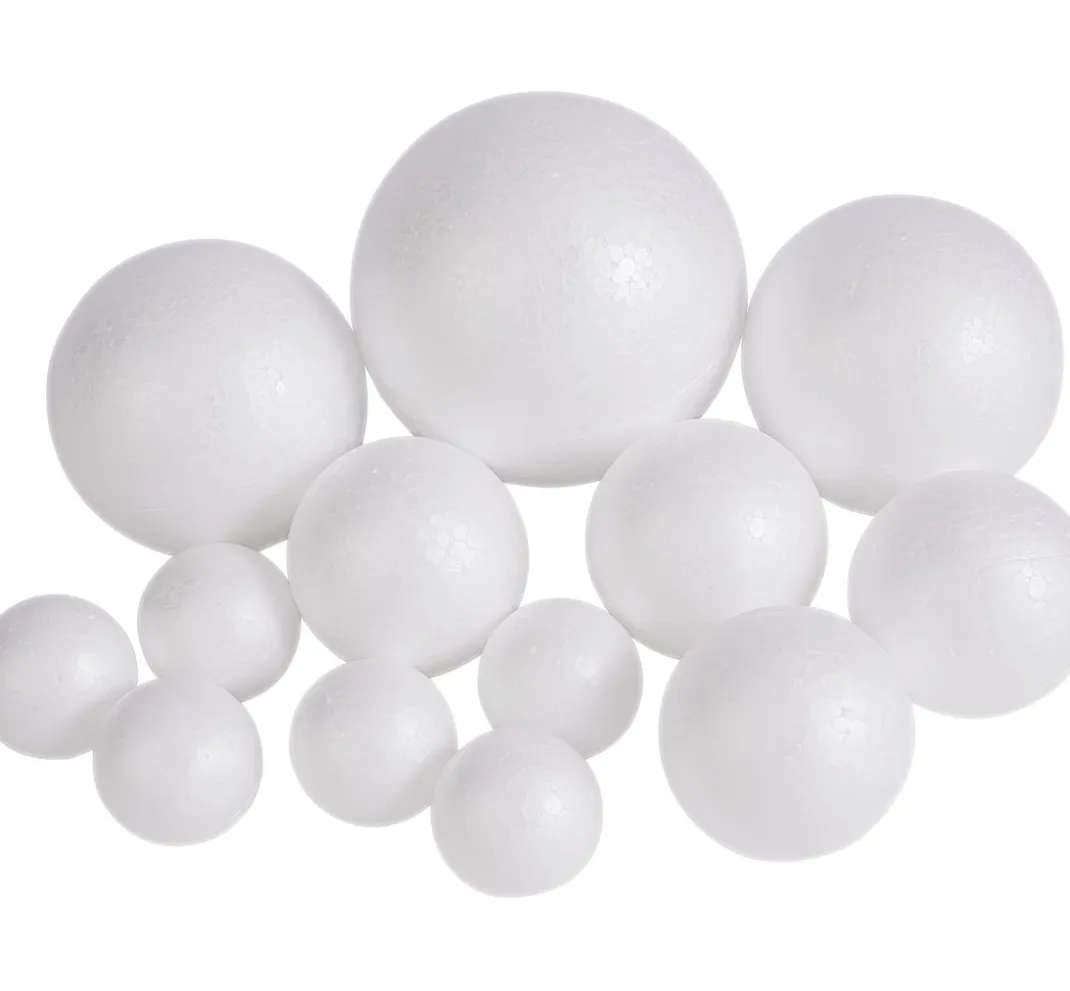 VBS Paillettentechnik|Styropor- Und Watteformen>Styroporkugel-Set, 13-teilig