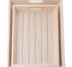 VBS Schalen & Tabletts|Serviettentechnik>Tablett "Casa", 2er-Set