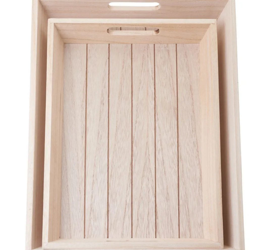 VBS Schalen & Tabletts|Serviettentechnik>Tablett "Casa", 2er-Set