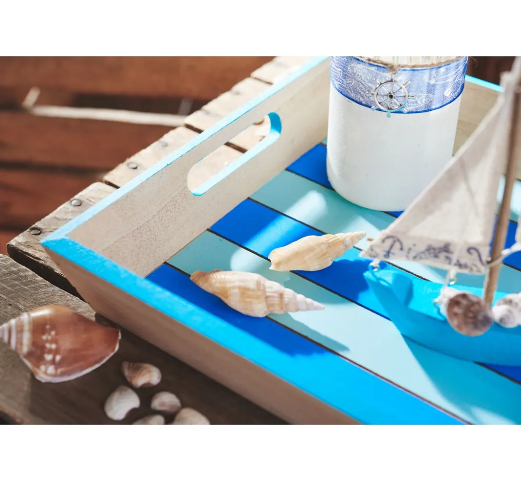 VBS Schalen & Tabletts|Serviettentechnik>Tablett "Casa", 2er-Set