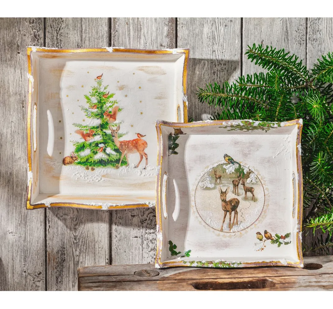 VBS Serviettentechnik|Decoupage>Tablett-Schalen, 2er-Set